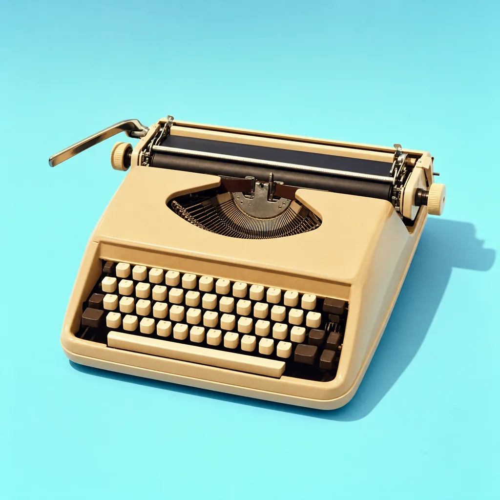 A 1970s typewriter